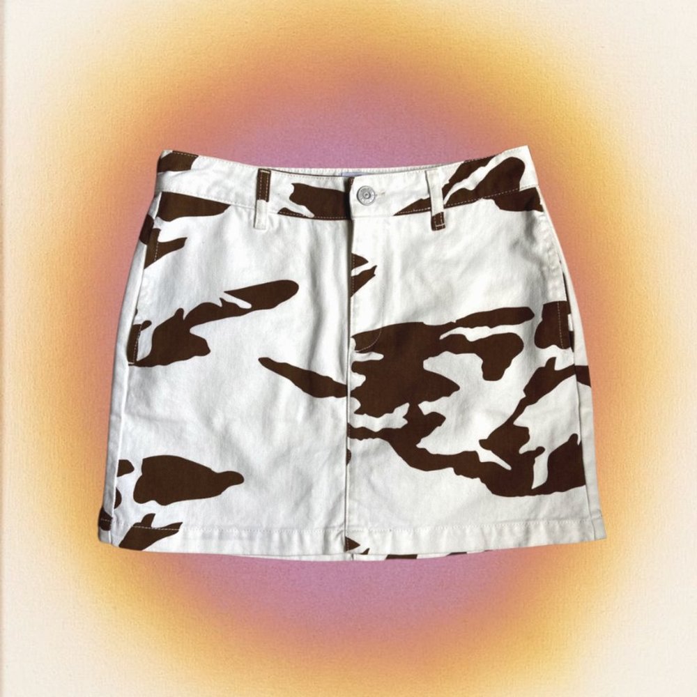 UO BDG Brown Cow Mini Skirt *host pick - Picture 2 of 4